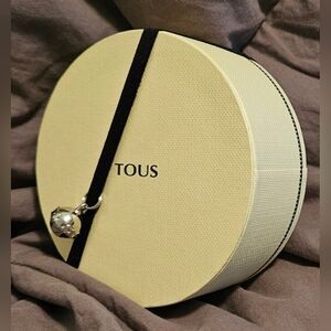 NWT TOUS Yellow Bear Bell Jewelry Box Medium 4” Charm Pendant Storage Gift Case